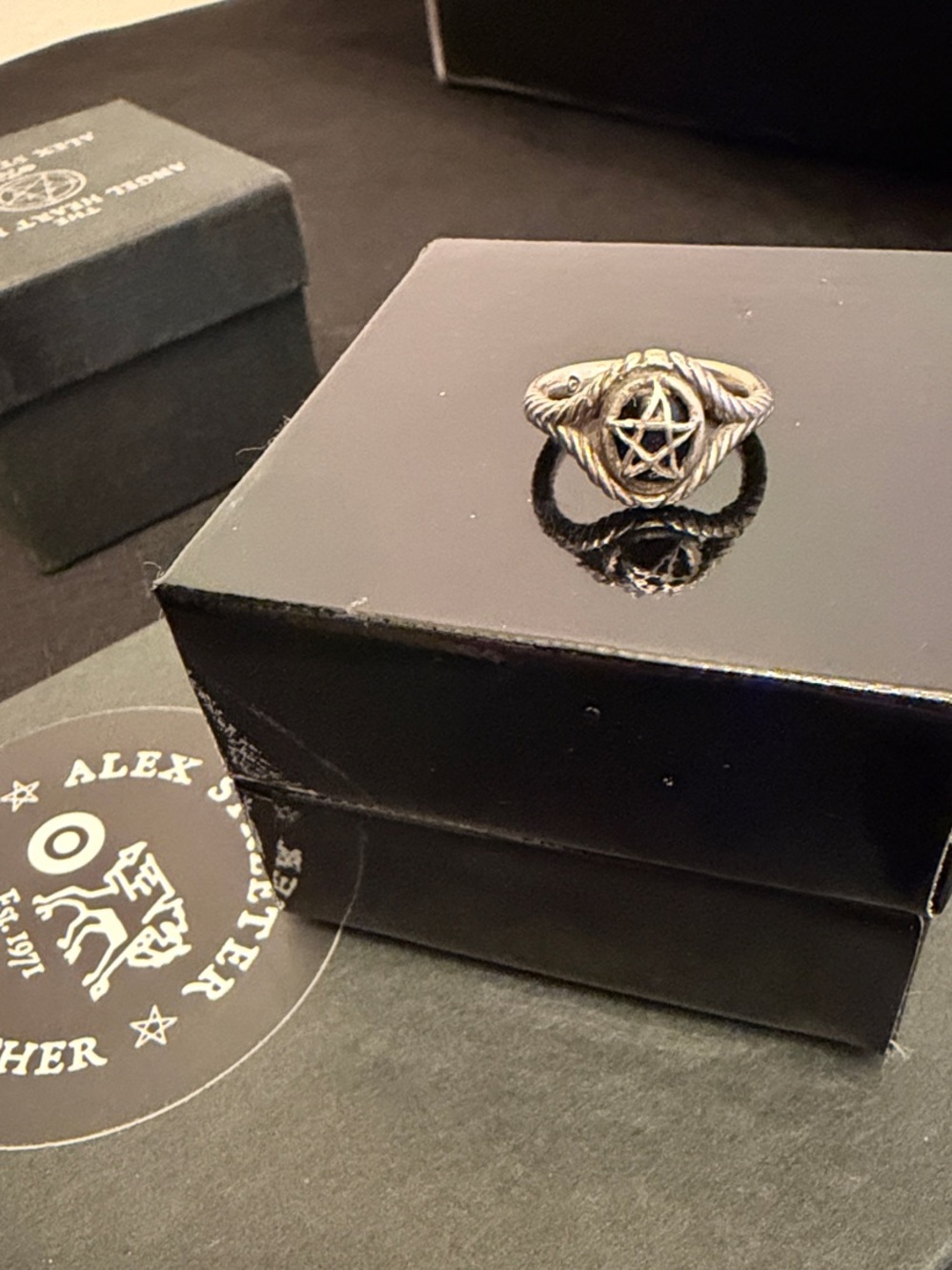 Silver Pentagram Ring - Silver